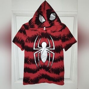 Marvel Spider Man Hooded Tee Size 10 Boys